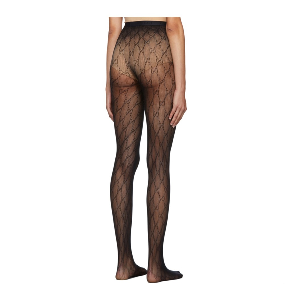 Gucci Supreme GG monogram Tights size Large - Picture 3 of 5